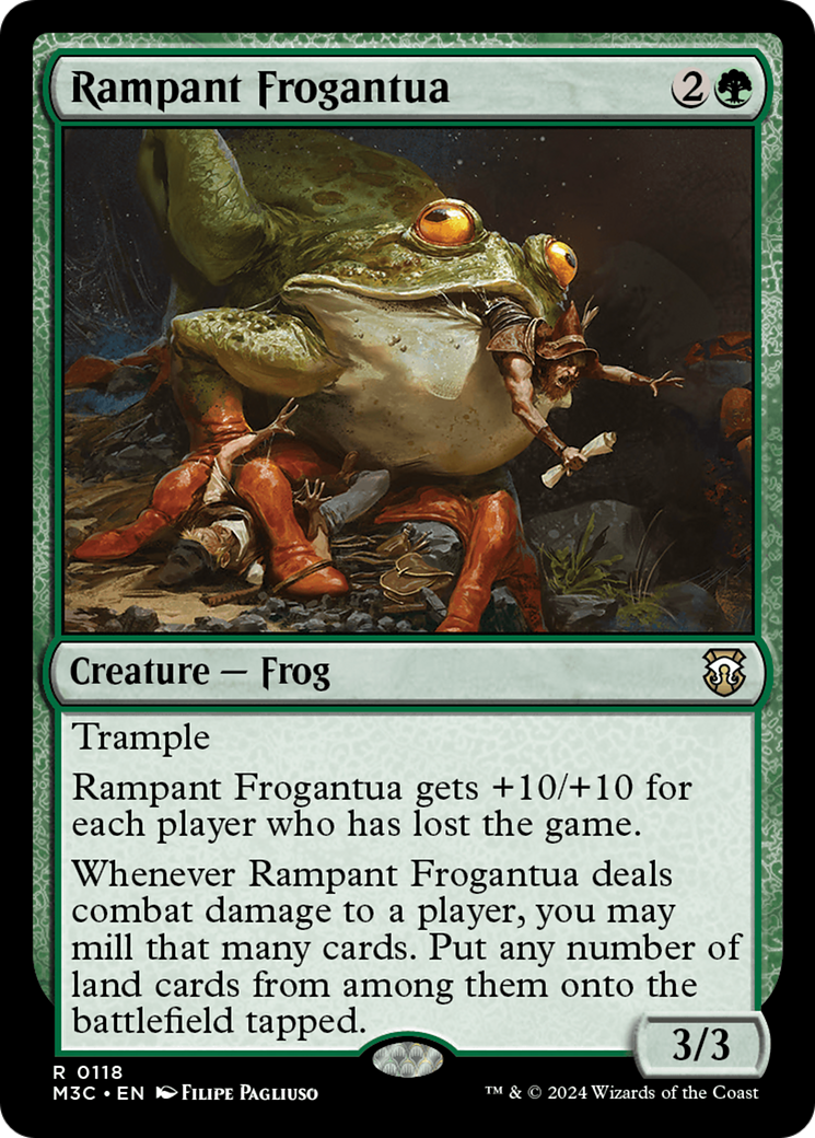 Image of Rampant Frogantua (M3C-118) - Modern Horizons 3 Commander