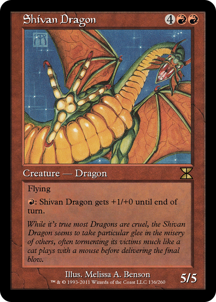 Image of Shivan Dragon (ME4-136) - Masters Edition IV
