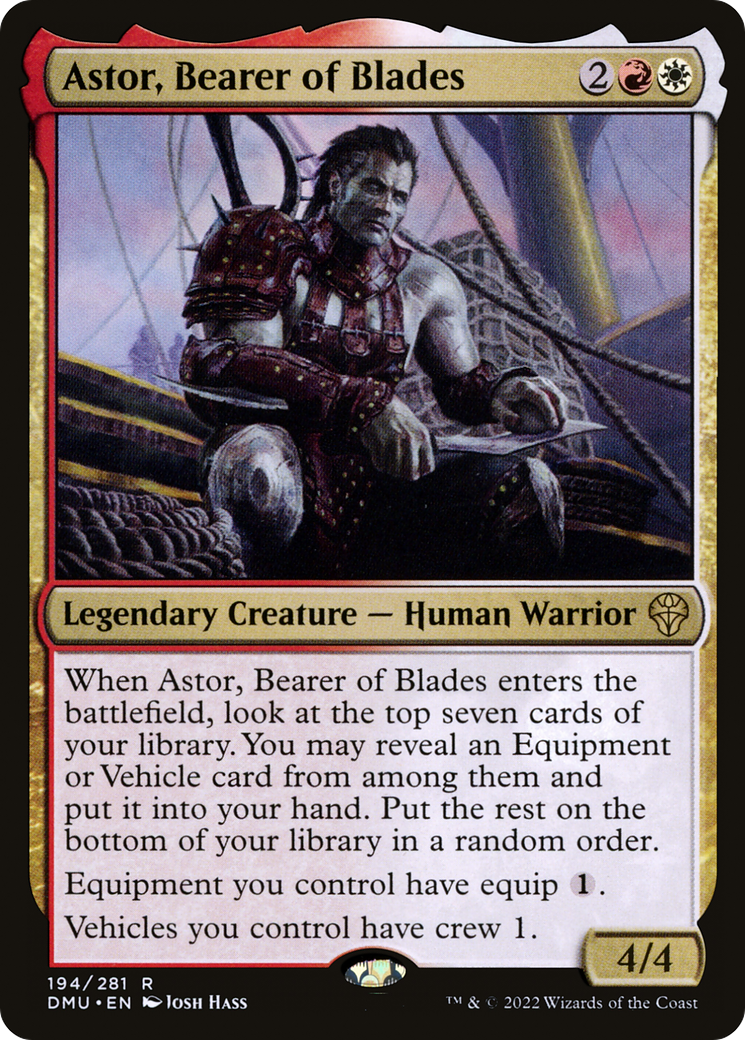 Image of Astor, Bearer of Blades (DMU-194) - Dominaria United