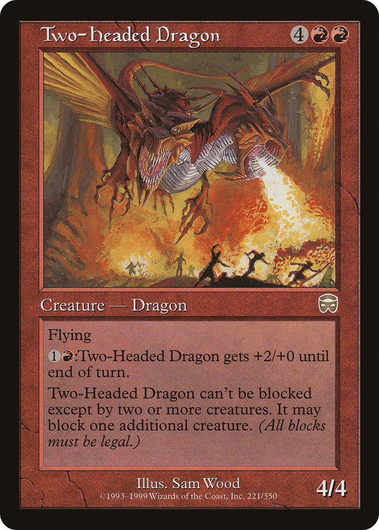 Image of Two-Headed Dragon (MMQ-221) - Mercadian Masques Foil