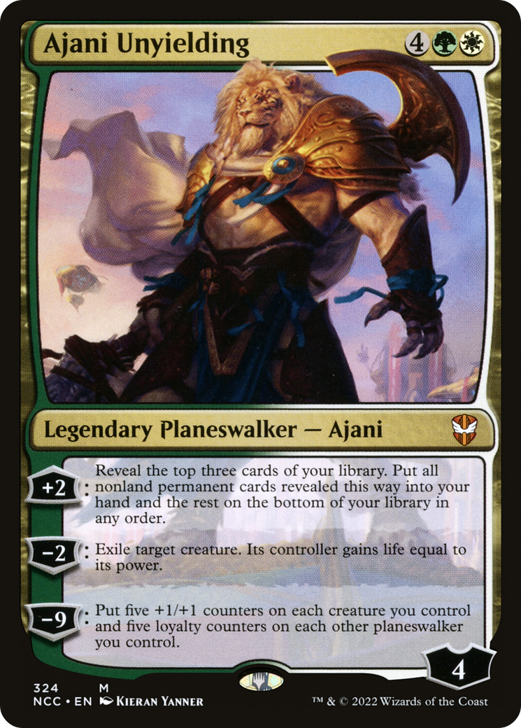Image of Ajani Unyielding (NCC-324) - New Capenna Commander
