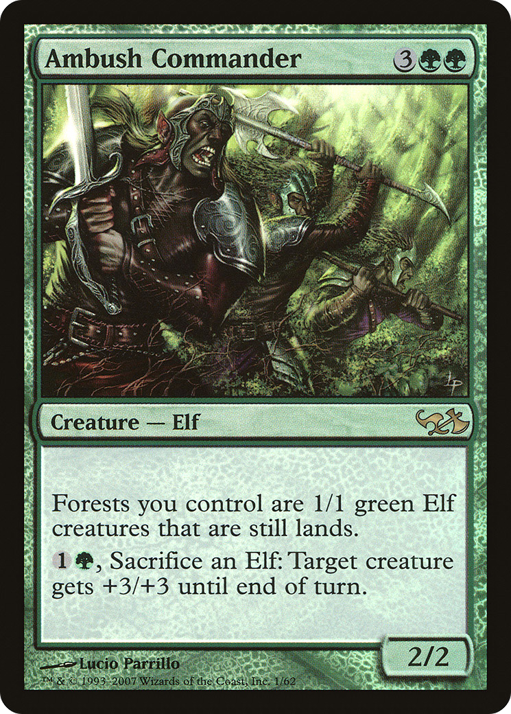 Image of Ambush Commander (EVG-001) - Duel Decks: Elves vs. Goblins Foil
