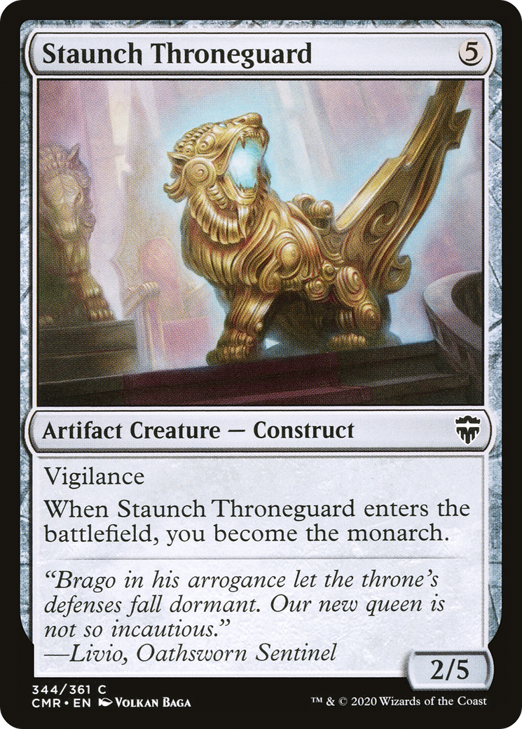Image of Staunch Throneguard (CMR-344) - Commander Legends