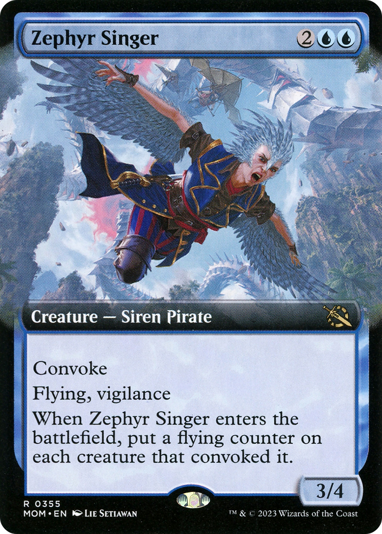Image of Zephyr Singer (Extended Art) (MOM-355) - March of the Machine: (Extended Art)