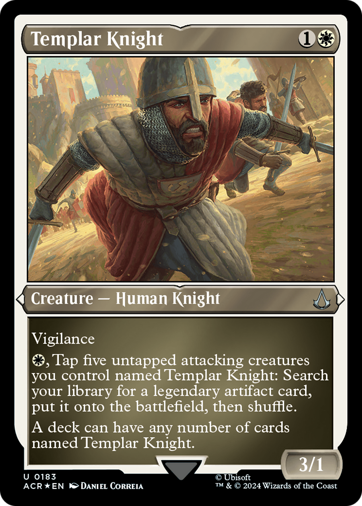 Image of Templar Knight (ACR-183) - Assassin's Creed Etched Foil