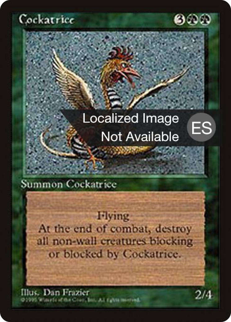 Image of Cockatrice (4BB-) - Fourth Edition Foreign Black Border