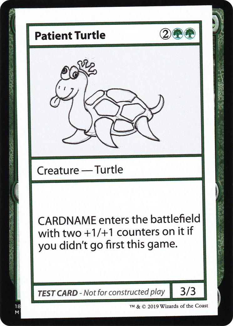 Image of Patient Turtle (No PW Symbol) (CMB1-) - Mystery Booster Playtest Cards 2021