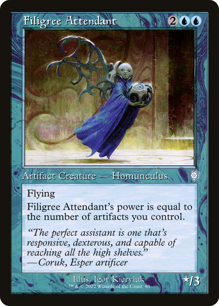 Image of Filigree Attendant (Retro Frame) (BRC-085) - The Brothers' War Commander