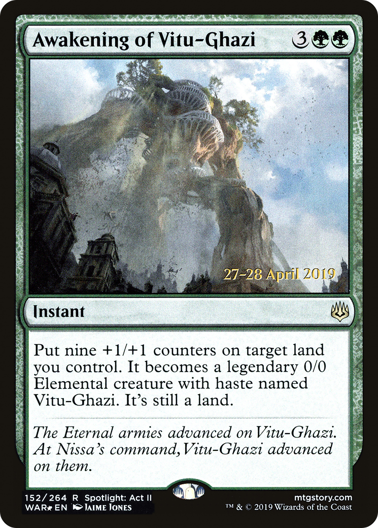 Image of Awakening of Vitu-Ghazi (PRE-152) - War of the Spark Promos Foil