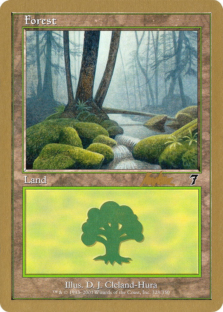 Image of Forest (328) - 2002 Brian Kibler (7ED) (WCD-) - World Championship Decks 2002