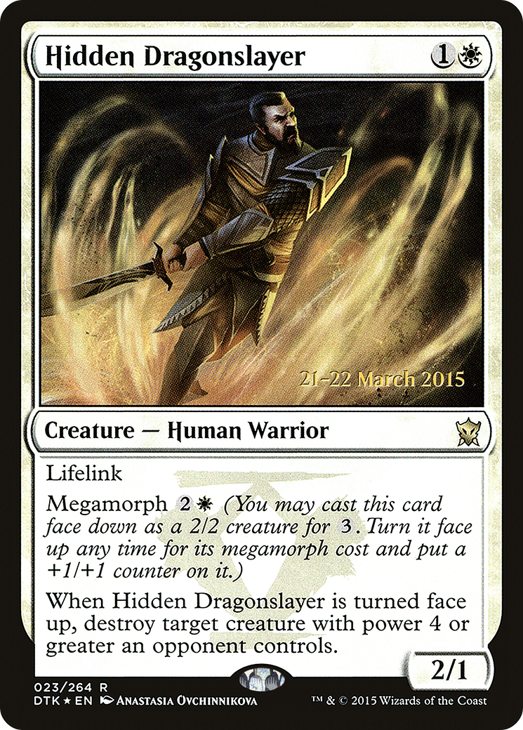 Image of Hidden Dragonslayer (PRE-023) - Dragons of Tarkir Promos Foil