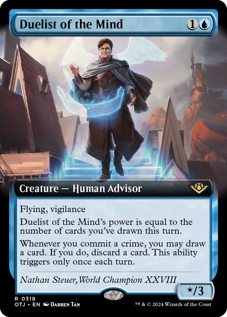 Image of Duelist of the Mind (Extended Art) (OTJ-318) - Outlaws of Thunder Junction: (Extended Art) Foil