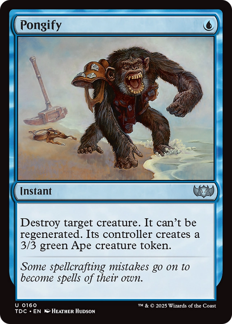 Image of Pongify (TDC-160) - Commander: Tarkir: Dragonstorm