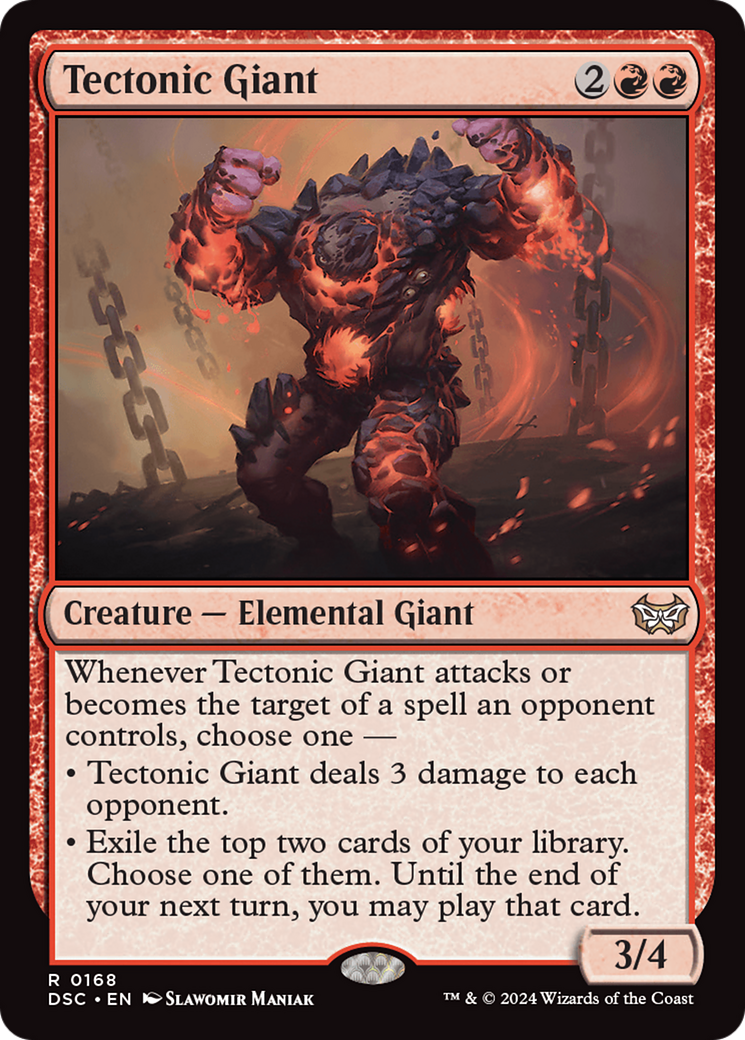 Image of Tectonic Giant (DSC-168) - Duskmourn: House of Horror Commander
