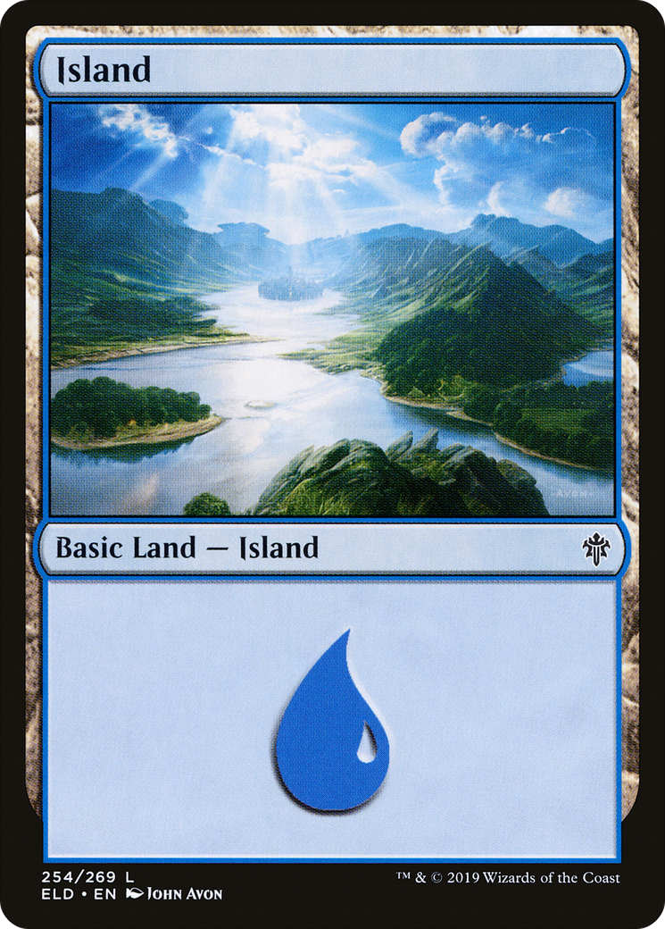 Image of Island (254) (ELD-254) - Throne of Eldraine Foil