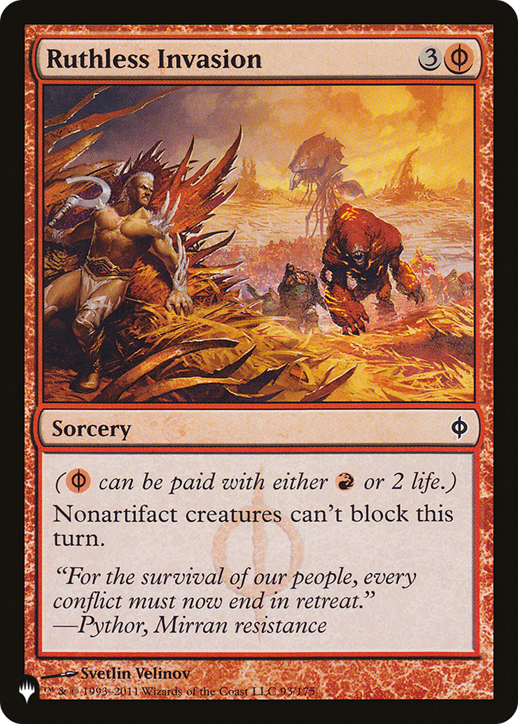 Image of Ruthless Invasion (LIST-NPH-93) - The List