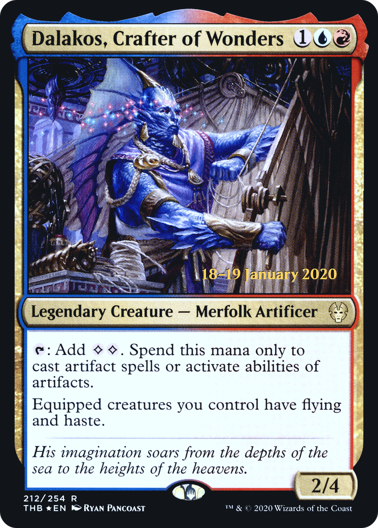 Image of Dalakos, Crafter of Wonders (PRE-212) - Theros Beyond Death Promos Foil