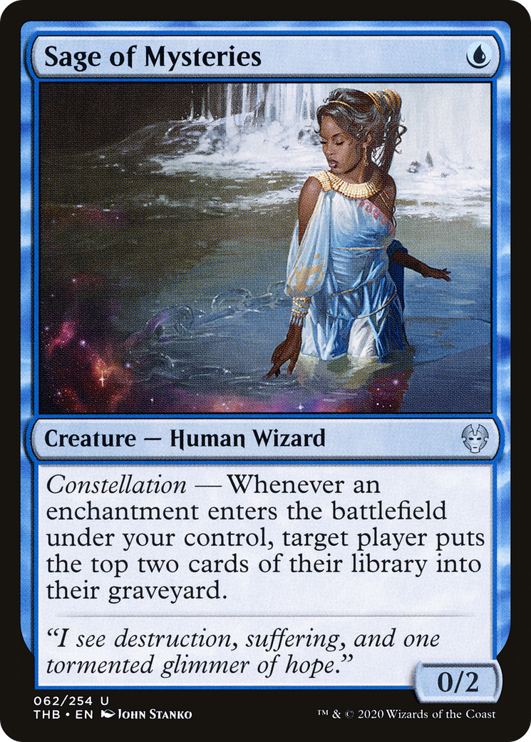 Image of Sage of Mysteries (THB-062) - Theros Beyond Death Foil