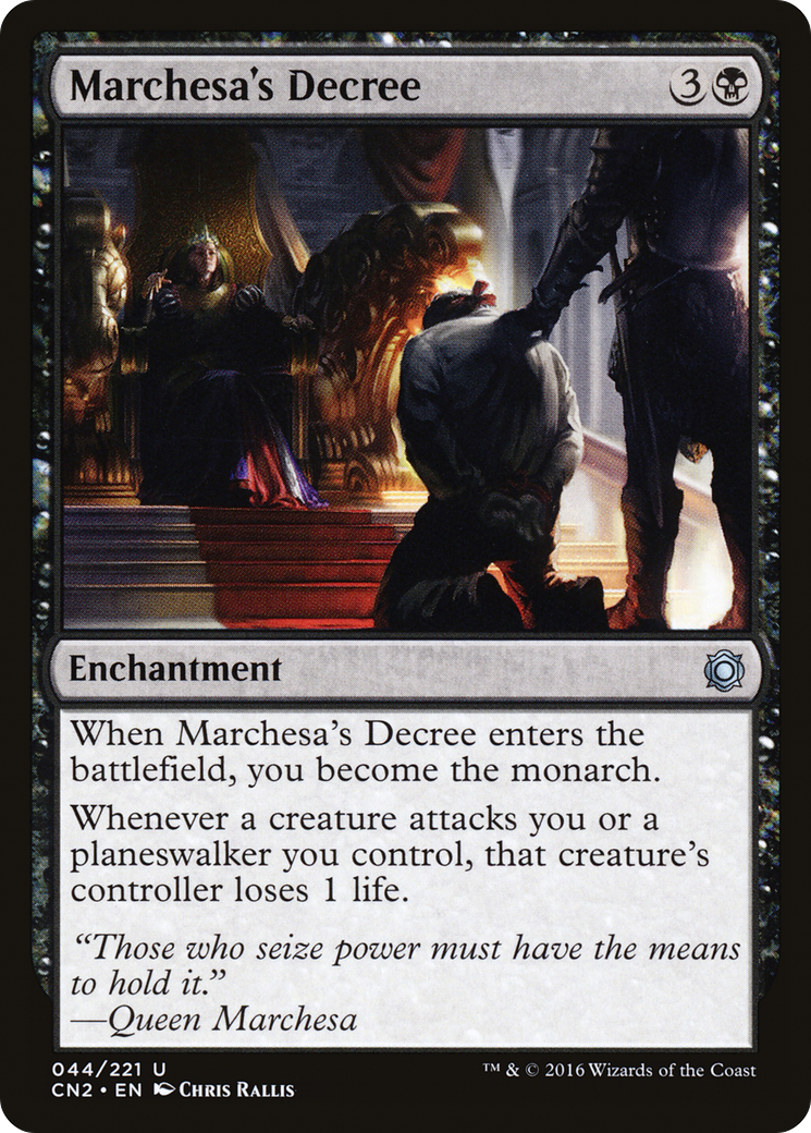 Image of Marchesa's Decree (CN2-044) - Conspiracy: Take the Crown Foil