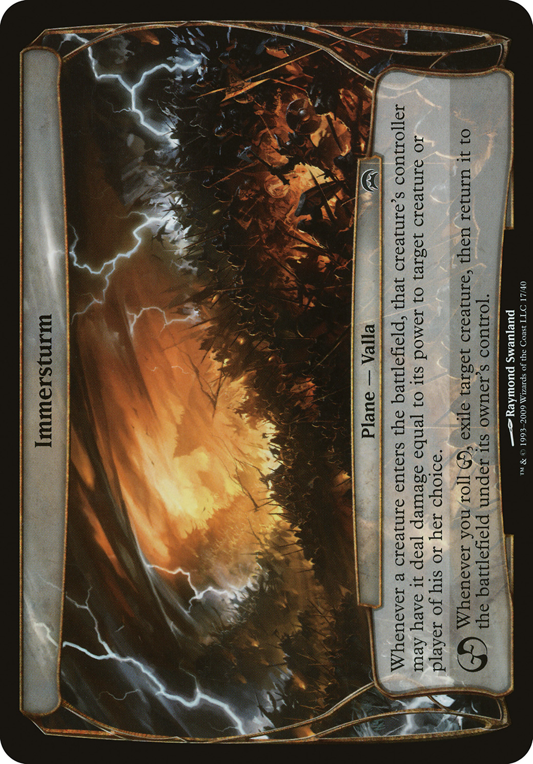 Image of Immersturm (Planechase) (OVER-) - Planechase Planes