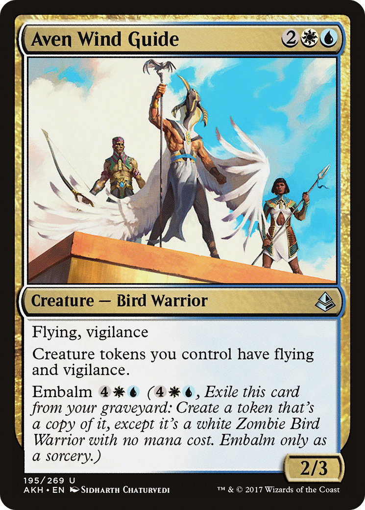 Image of Aven Wind Guide (AKH-195) - Amonkhet Foil