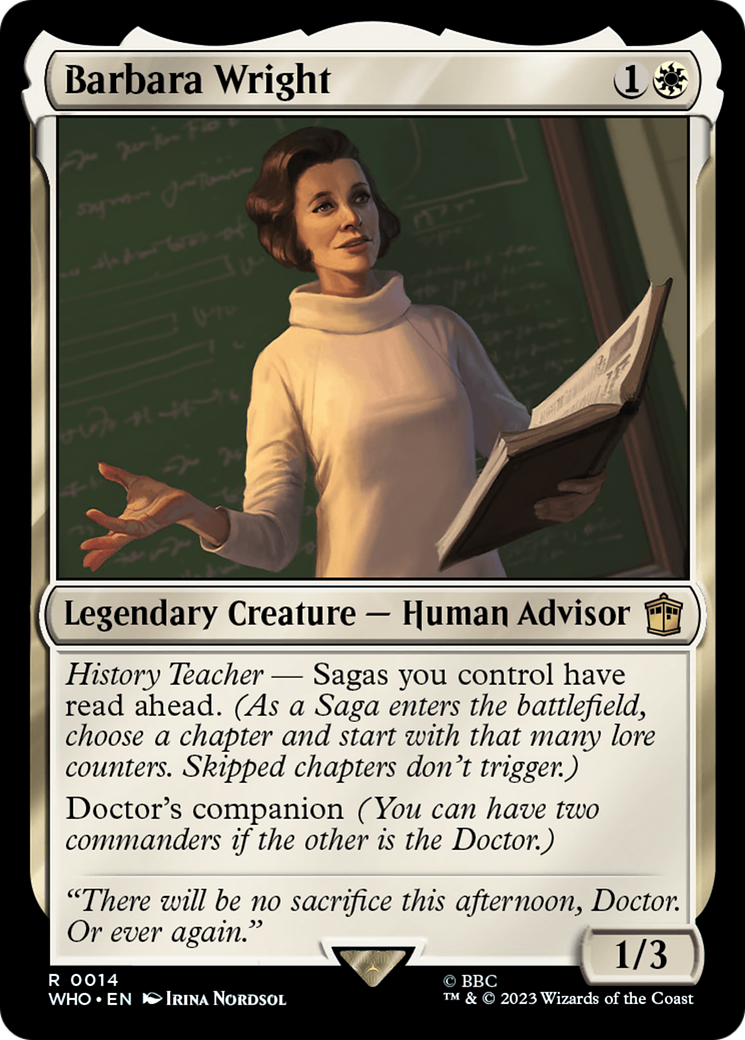 Image of Barbara Wright (WHO-014) - Doctor Who Foil