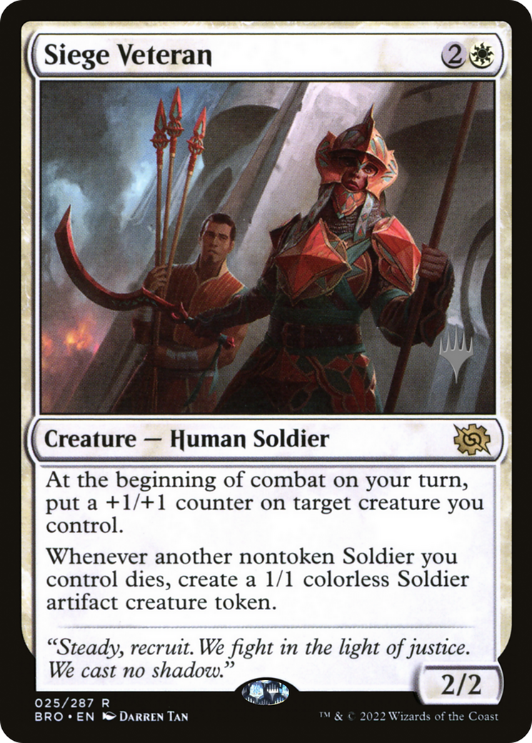 Image of Siege Veteran (PPBRO-025) - The Brothers' War Promos