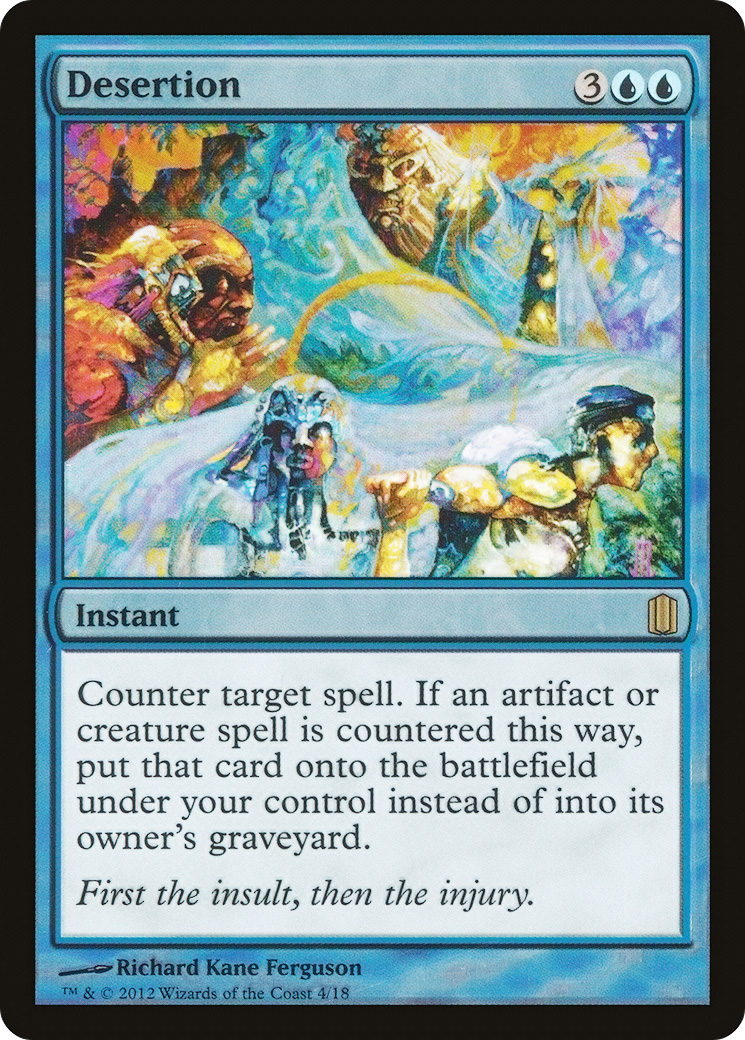 Image of Desertion (CM1-004) - Commander's Arsenal Foil