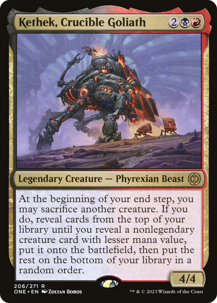 Image of Kethek, Crucible Goliath (ONE-206) - Phyrexia: All Will Be One Foil