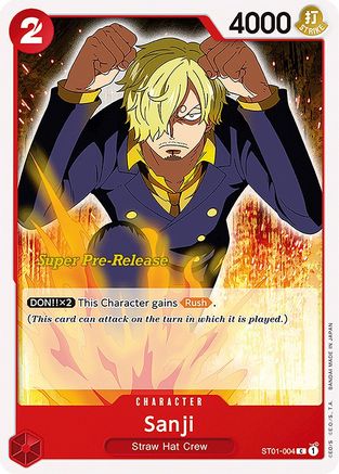 Image of Sanji (ST01-004) - Super Pre-Release Starter Deck 1: Straw Hat Crew