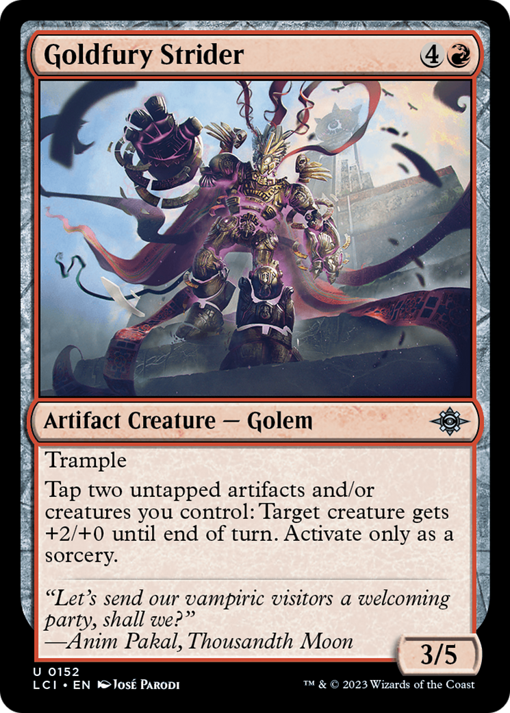 Image of Goldfury Strider (LCI-152) - The Lost Caverns of Ixalan