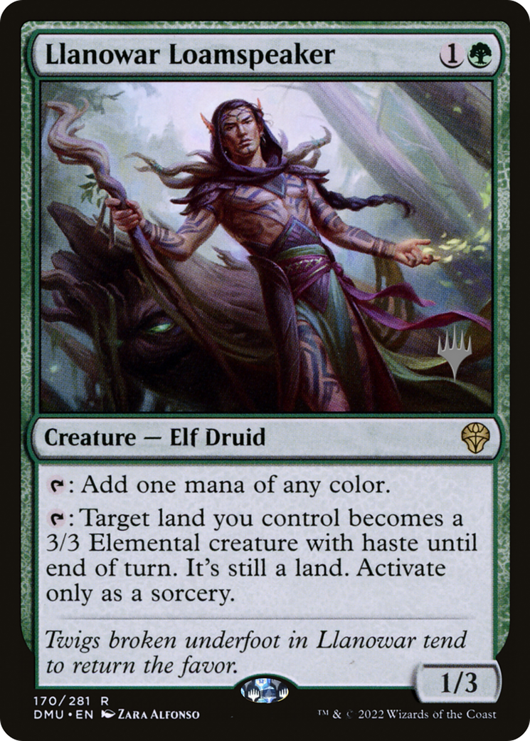 Image of Llanowar Loamspeaker (PPDMU-170) - Dominaria United Promos Foil