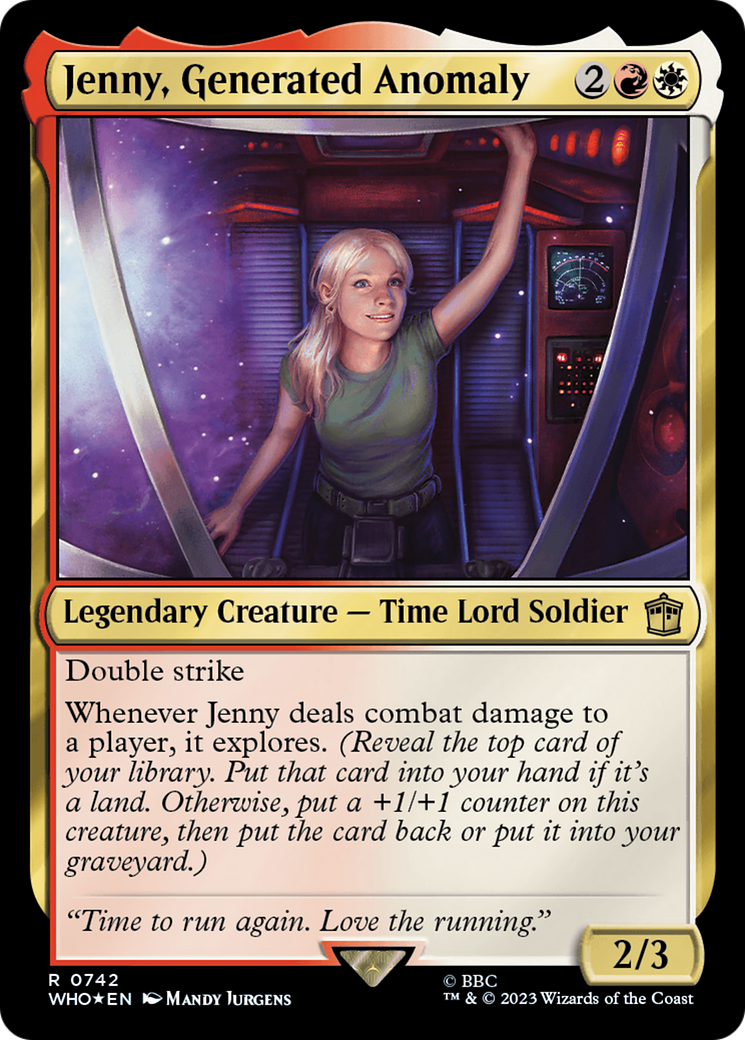 Image of Jenny, Generated Anomaly (Surge Foil) (WHO-742) - Doctor Who Foil