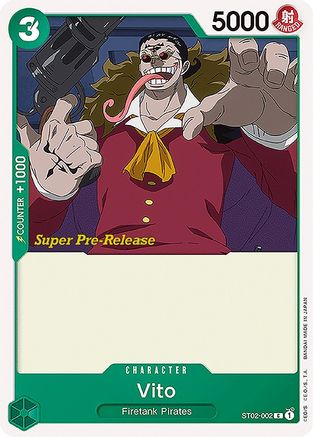 Image of Vito (ST02-002) - Super Pre-Release Starter Deck 2: Worst Generation