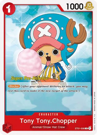 Image of Tony Tony.Chopper (ST01-006) - Super Pre-Release Starter Deck 1: Straw Hat Crew