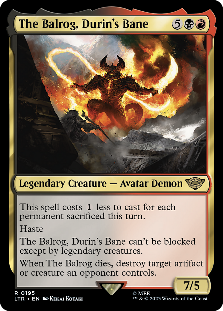 Image of The Balrog, Durin's Bane (LTR-195) - The Lord of the Rings: Tales of Middle-earth