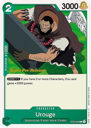 Image of Urouge (ST02-003) - Super Pre-Release Starter Deck 2: Worst Generation