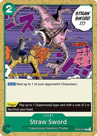 Image of Straw Sword (ST02-017) - Super Pre-Release Starter Deck 2: Worst Generation