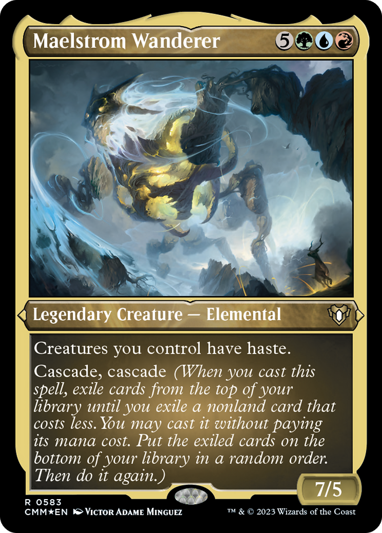 Image of Maelstrom Wanderer (CMM-583) - Commander Masters Etched Foil