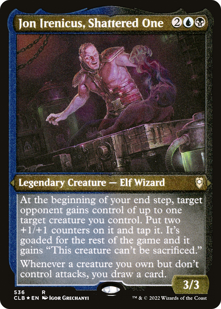 Image of Jon Irenicus, Shattered One (CLB-536) - Commander Legends: Battle for Baldur's Gate Etched Foil