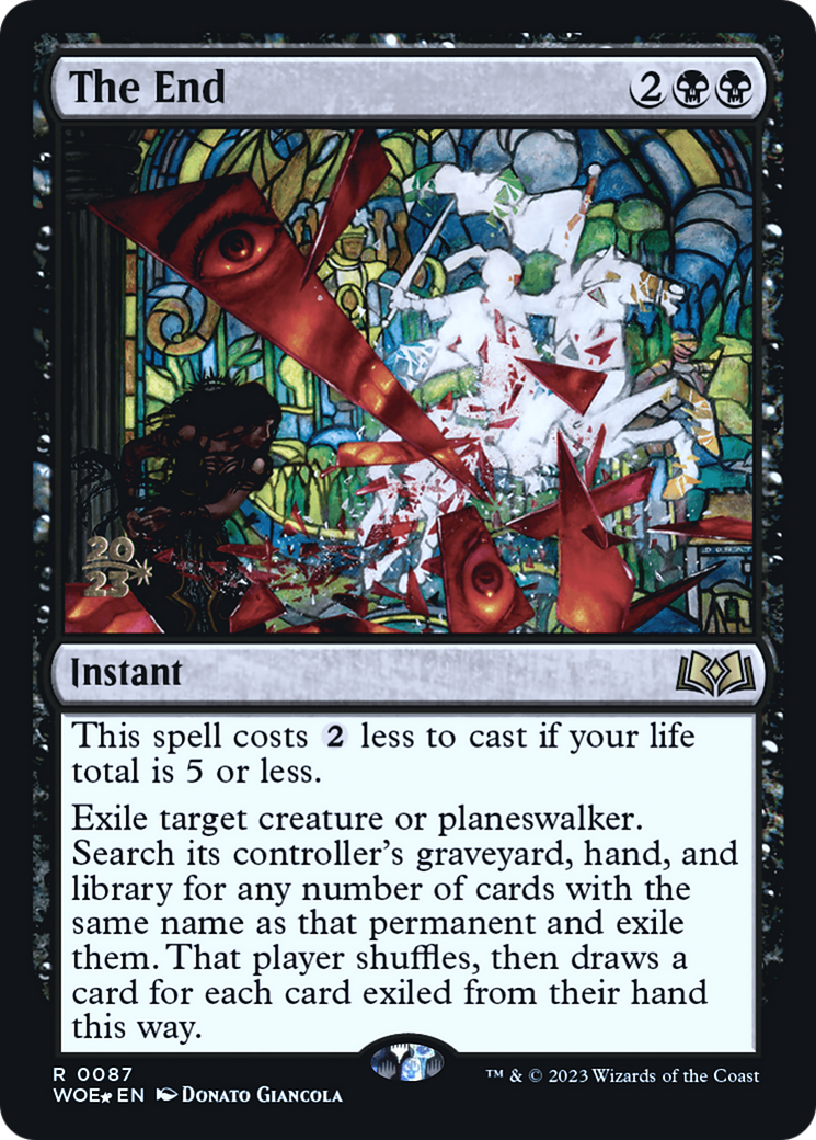 Image of The End (PRE-087) - Wilds of Eldraine Promos Foil