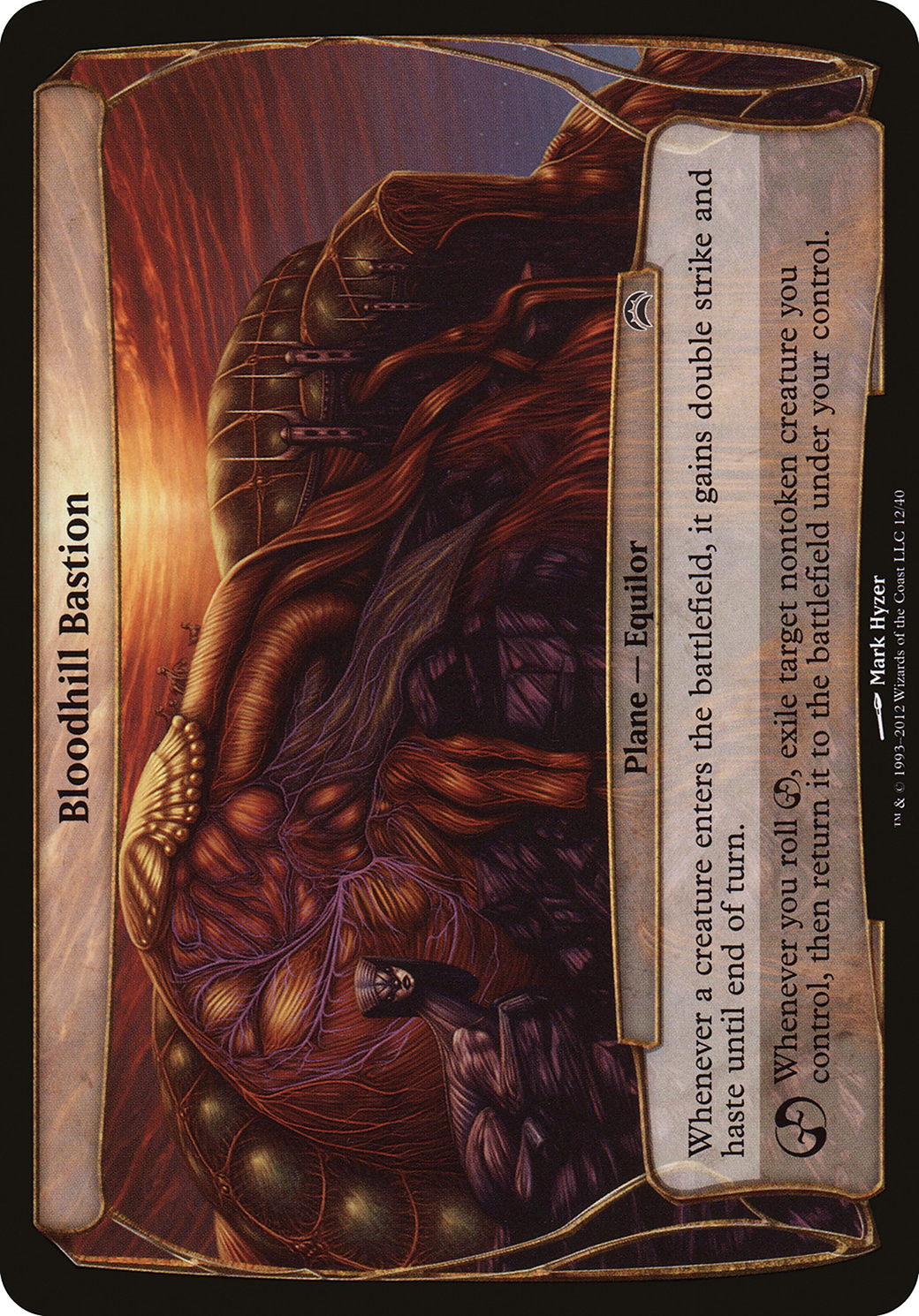 Image of Bloodhill Bastion (Planechase 2012) (OVER-012) - Planechase 2012 Planes