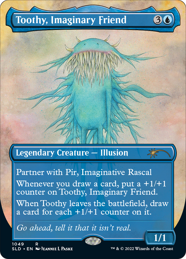 Image of Toothy, Imaginary Friend (Borderless) (SLD-1049) - Secret Lair Drop (Borderless)