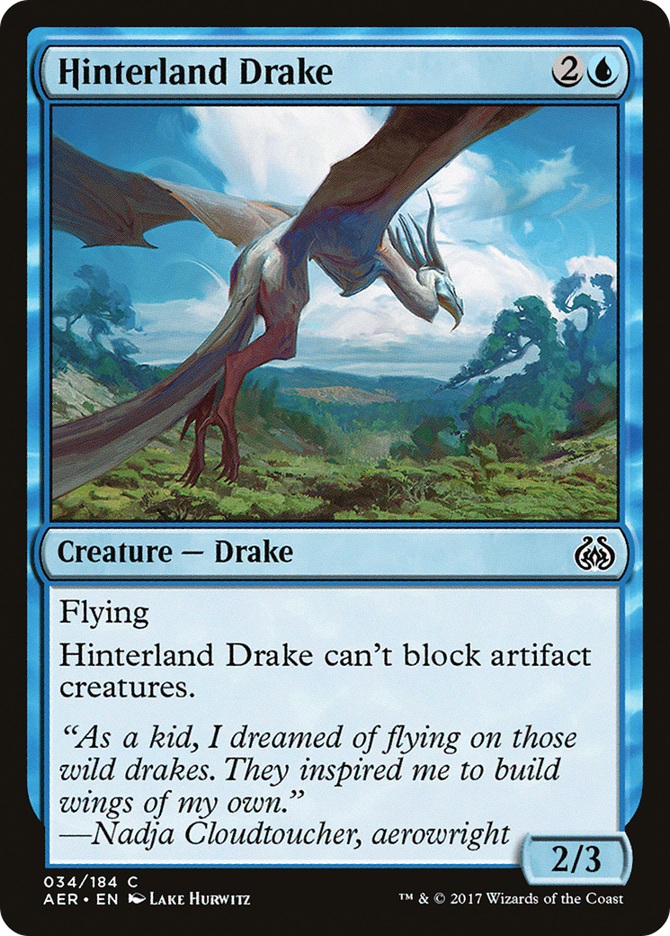Image of Hinterland Drake (AER-034) - Aether Revolt