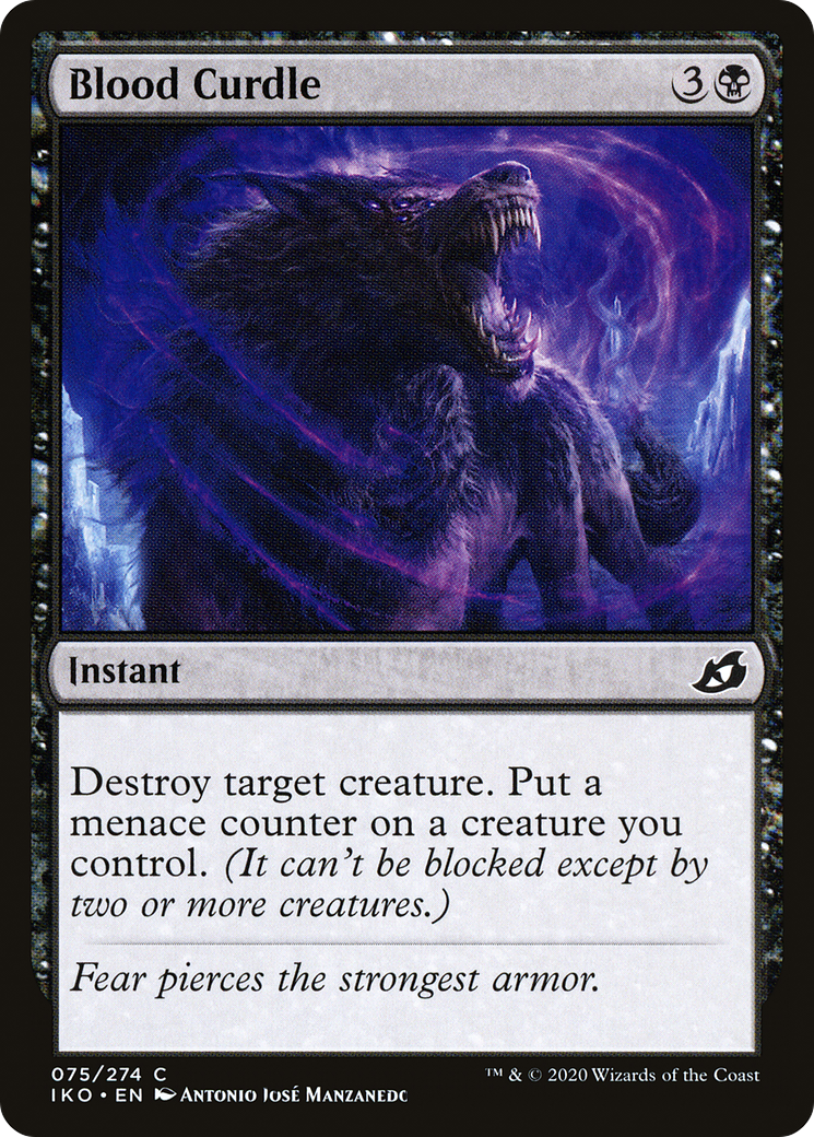 Image of Blood Curdle (IKO-075) - Ikoria: Lair of Behemoths Foil