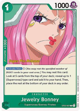 Image of Jewelry Bonney (ST02-007) - Super Pre-Release Starter Deck 2: Worst Generation