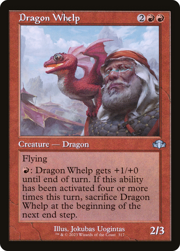 Image of Dragon Whelp (Retro Frame) (DMR-317) - Dominaria Remastered Foil