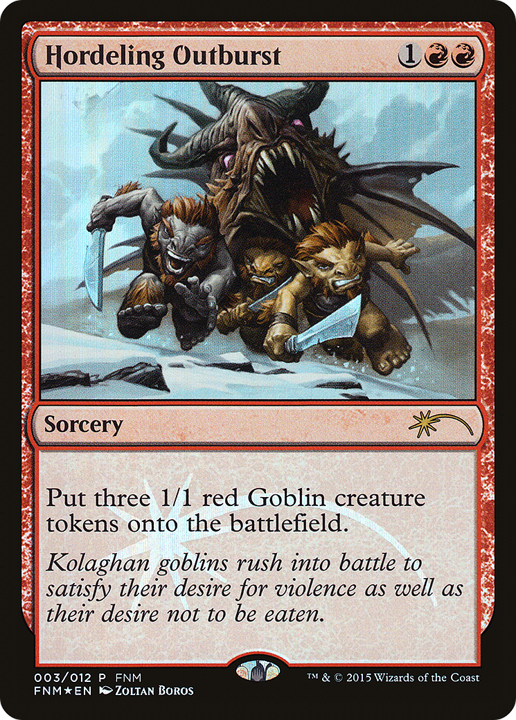 Image of Hordeling Outburst (FNM-003) - Friday Night Magic 2015 Foil