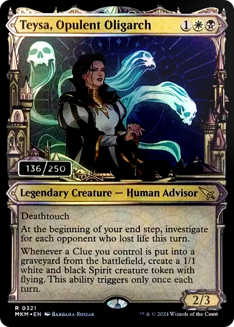 Image of Teysa, Opulent Oligarch (Serial Numbered) (MKM-321) - Murders at Karlov Manor Foil