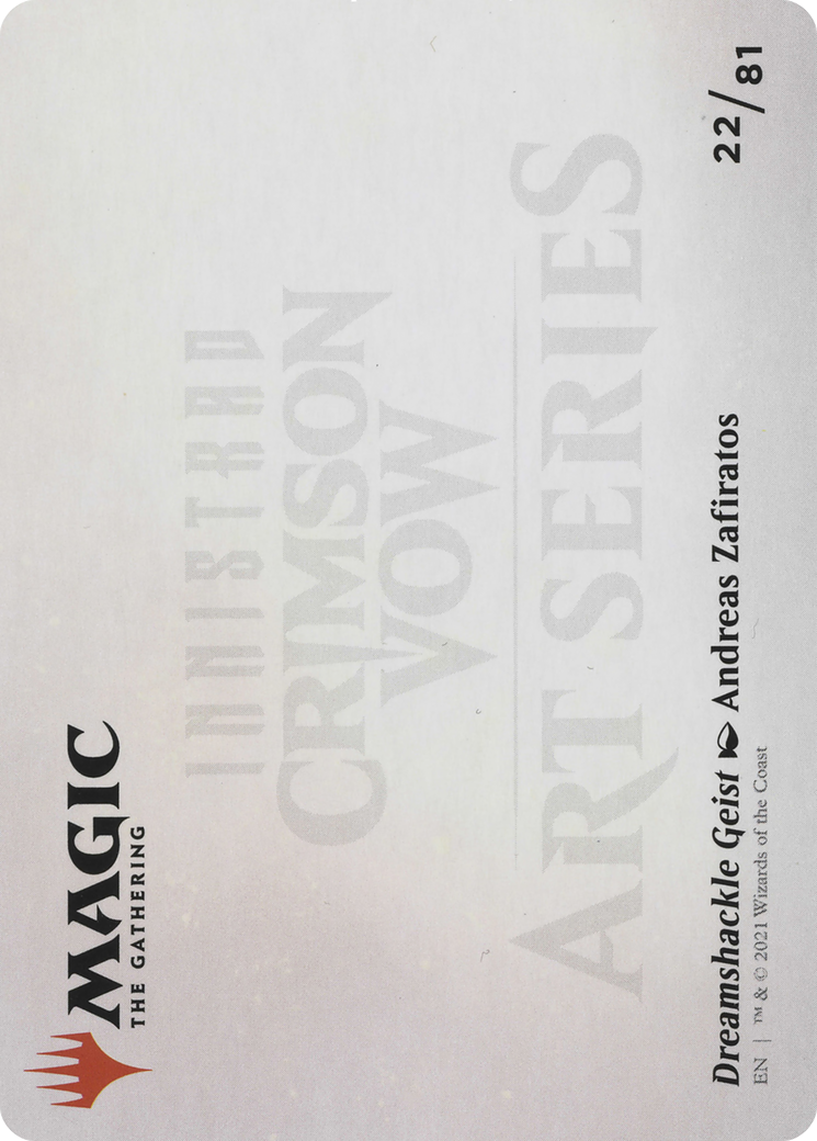 Image of Dreamshackle Geist // Dreamshackle Geist (AVOW-022) - Crimson Vow Art Series (Borderless) Foil